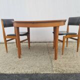 Vintage Teak table 1960 extension, NF furniture