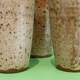 Large pyrite stoneware glasses