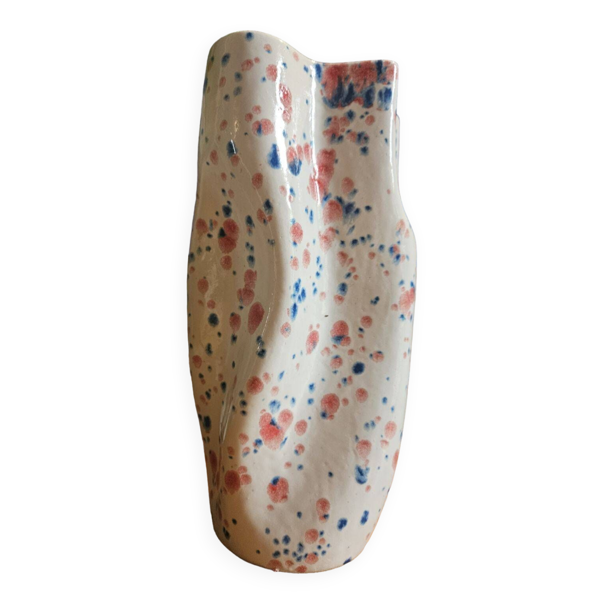 Hand enameled vase