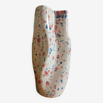 Hand enameled vase