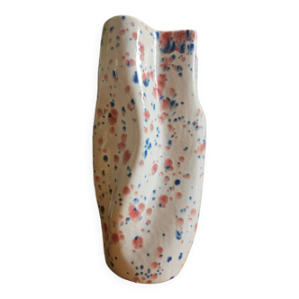 Hand enameled vase