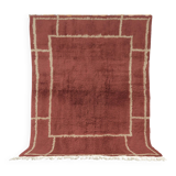 Moroccan rug in natural wool 3 x 2 m