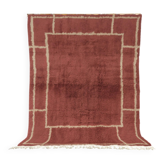 Moroccan rug in natural wool 3 x 2 m