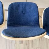 Set of 4 vintage Cojar chairs – Fermigier design – National Furniture