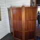 Three-panel screen in mahogany