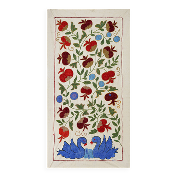 Vintage Turkish rug hand-knotted 50x95cm