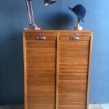 Notary cabinet binder double curtains