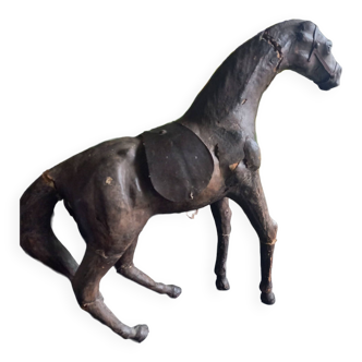 Old leather horse toy