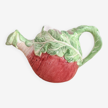 Ceramic radish watering can, rare slip