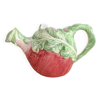 Ceramic radish watering can, rare slip