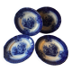 Lot de 4 assiettes à dessert Villeroy et Boch XIX