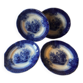 Lot de 4 assiettes à dessert Villeroy et Boch XIX