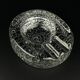 Vintage frosted glass ashtray by Kosta Boda, Sweden, 1970s.