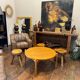 Table basse ronde vintage