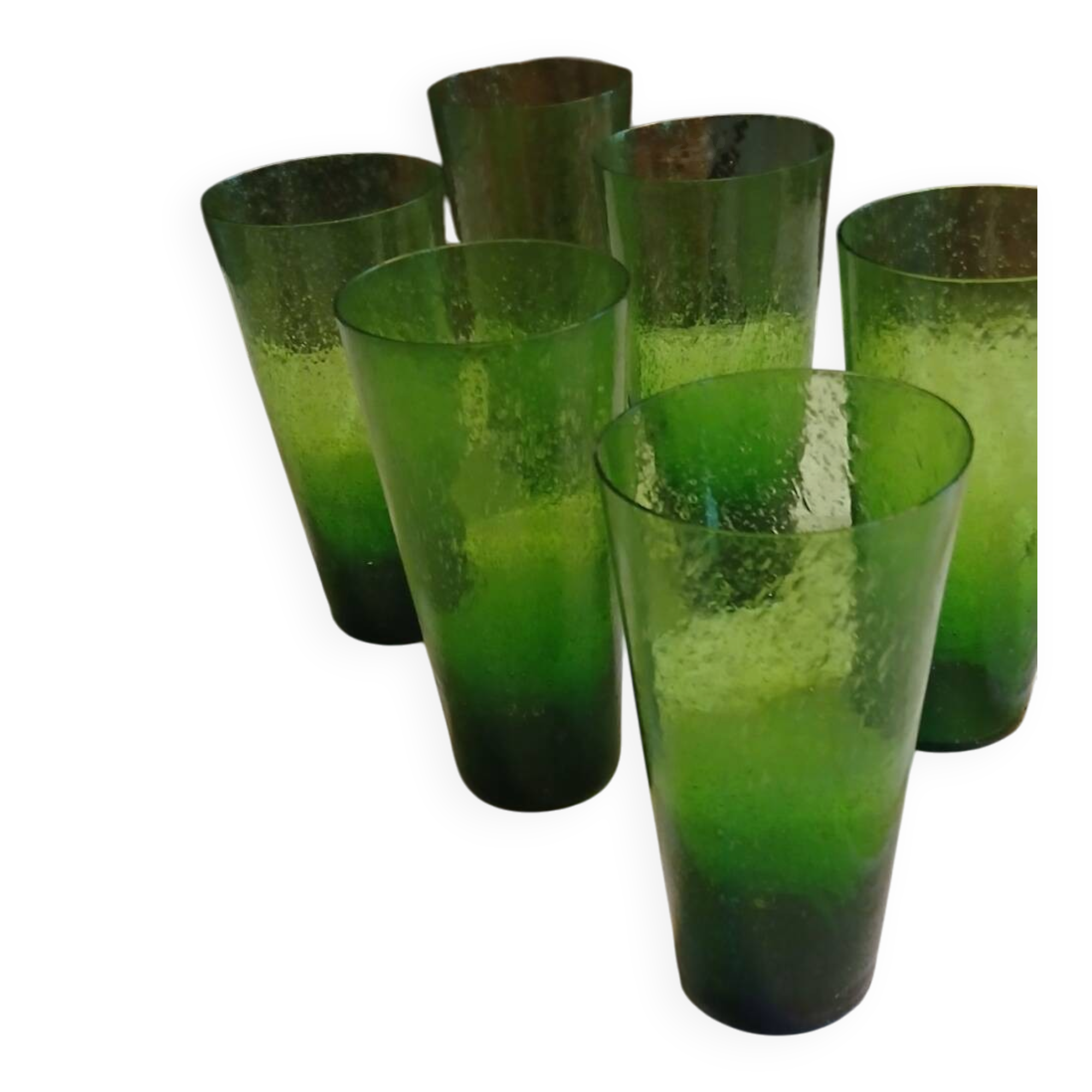 6 Biot glasses from the 60s/70s.