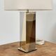 Lampe chrome et métal doré