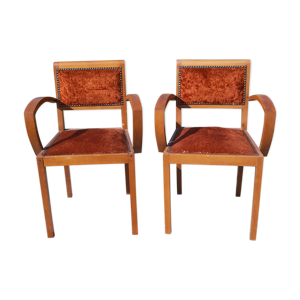 Paire de fauteuils bridge