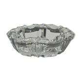 Classic geometric style glass ashtray