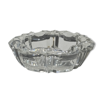 Classic geometric style glass ashtray