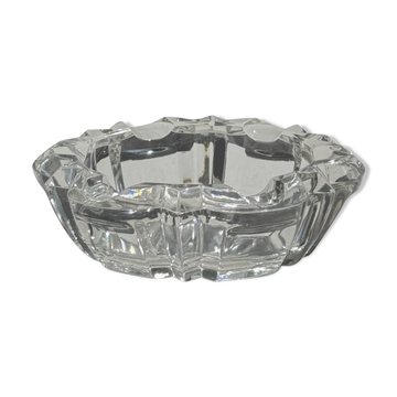 Cendrier en verre à décor géométrique