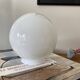 Globe ancien verre opaline blanc diamètre 15 cm pour lampe applique lustre