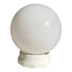 Plafonnier boule en opaline, Art Déco/industriel — années 1930-1950