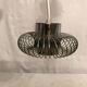 Suspension ceiling spyrale stainless steel cylinder 50s vintage
