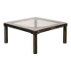 Coffee Table Basso Vintage Ottone Hollywood Regency Anni ‘70
