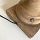 Classic neo-classic wooden baluster lamp in washed XL wood