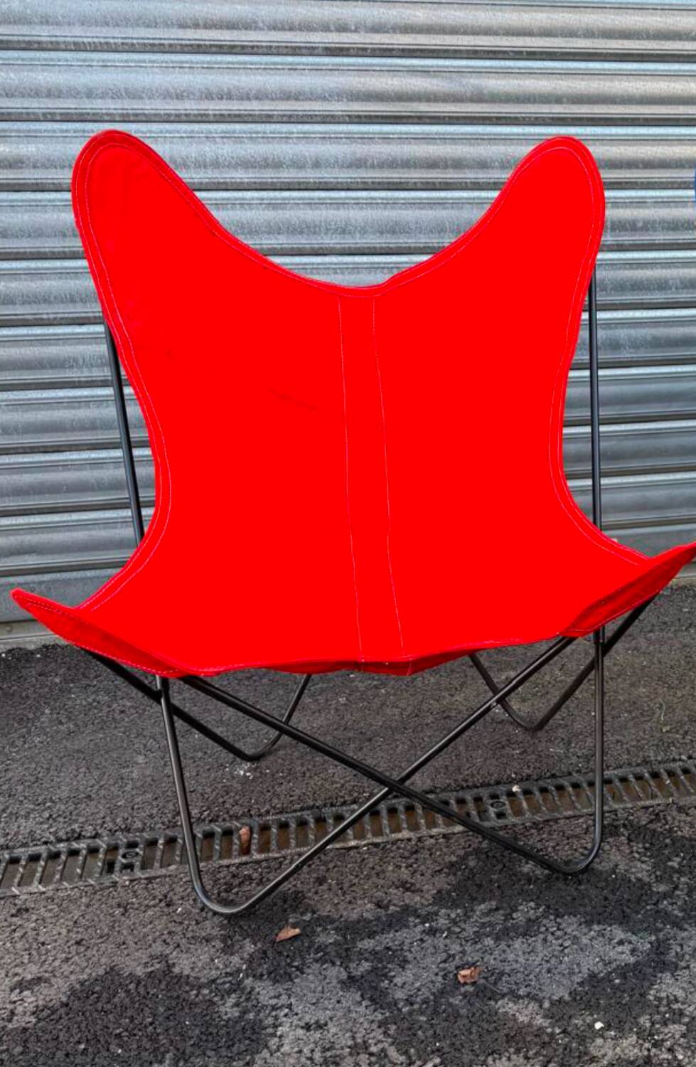 Vintage Butterfly BKF canvas and metal butterfly chair. 50s/60s
