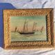 2 old paintings - oil on wood - theme: marine