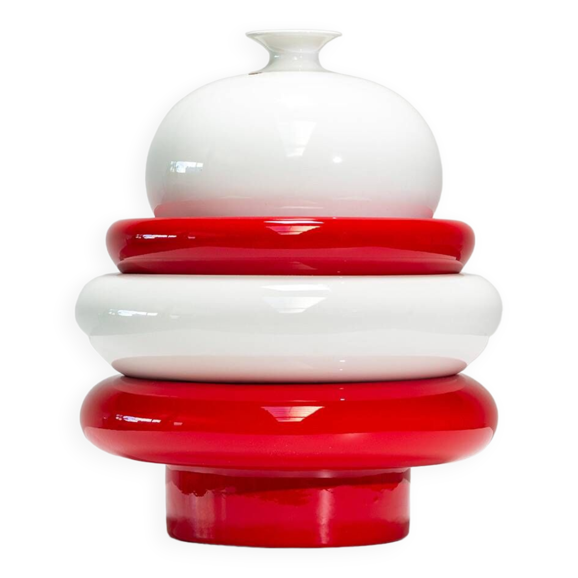 Postmodern composition sculpture in ceramic 1970 Italy