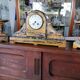 Marble pendulum fireplace trim