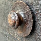 Cabinet brutaliste espagnol en pin teinté des années 60