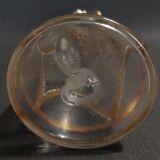 Enamelled glass ewer decanter gold decoration numbered early twentieth art nouveau