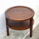 Art Deco style wooden coffee table, vintage wooden table, living room table
