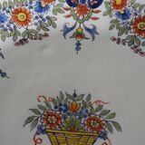 Assiette en faïence de Desvres signée Fourmaintraux Courquin 19 ieme