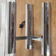 Double chrome wall lamp, Gaetano Sciolari, vintage, 70s
