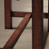 Solid oak farmhouse table, France, around 1950.