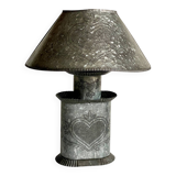 Heart Lamp Zinc Vintage