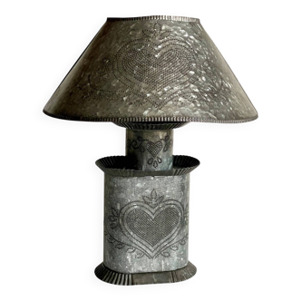 Heart Lamp Zinc Vintage