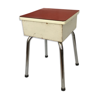 Vintage formica chest stool