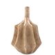 Organic modern white earthenware vase, France 1970s