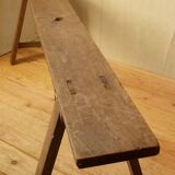 Little farm in oak bench