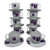 10 tasses et sous tasses 1970