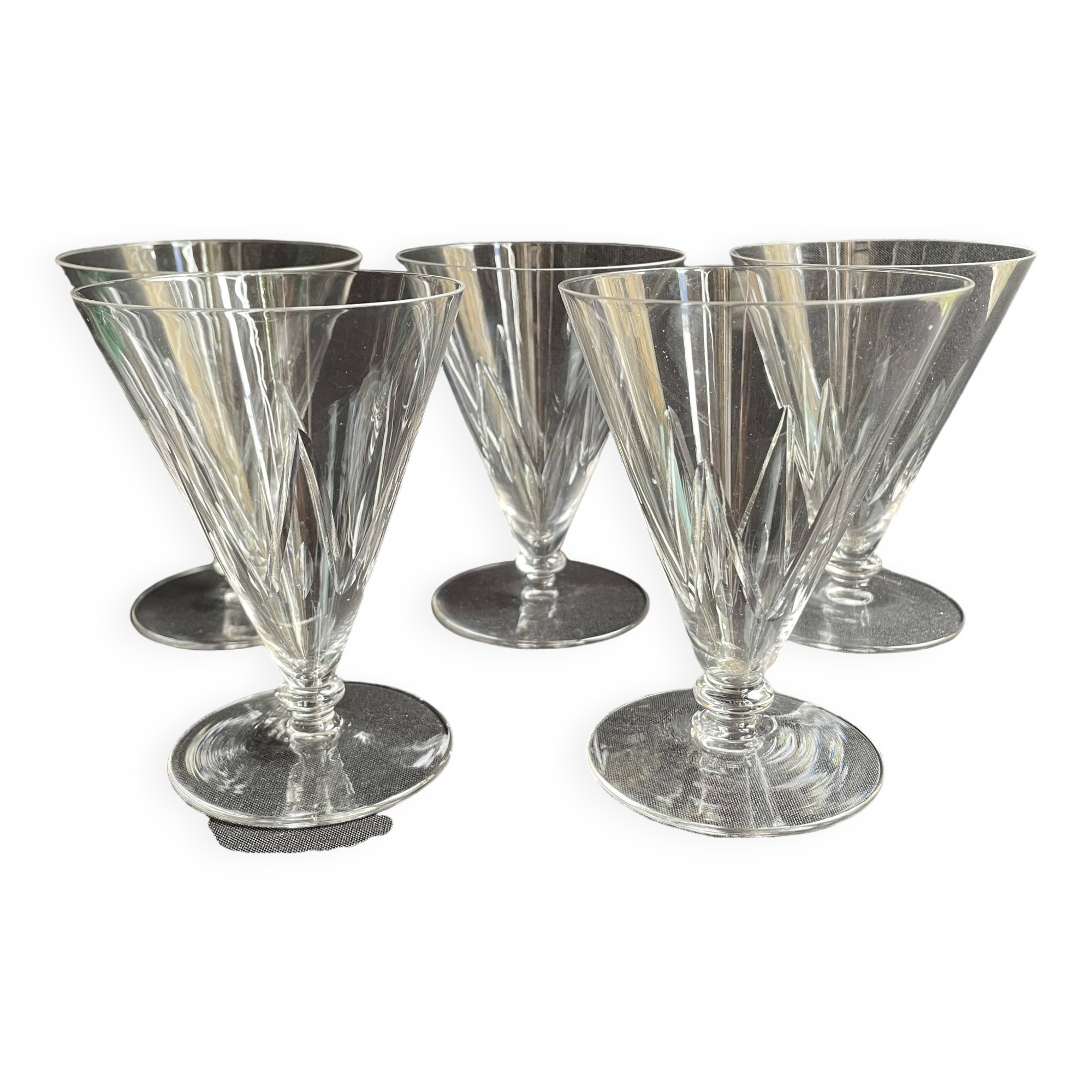 5 Verres à eau – Saint Louis service Bossuet taille 10406