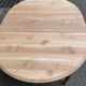 Table à manger ronde extensible Louis Philippe décapée en merisier massif 1