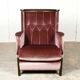 Italian Purple Velours Lounge Chair designed for Giorgetti, 1970s