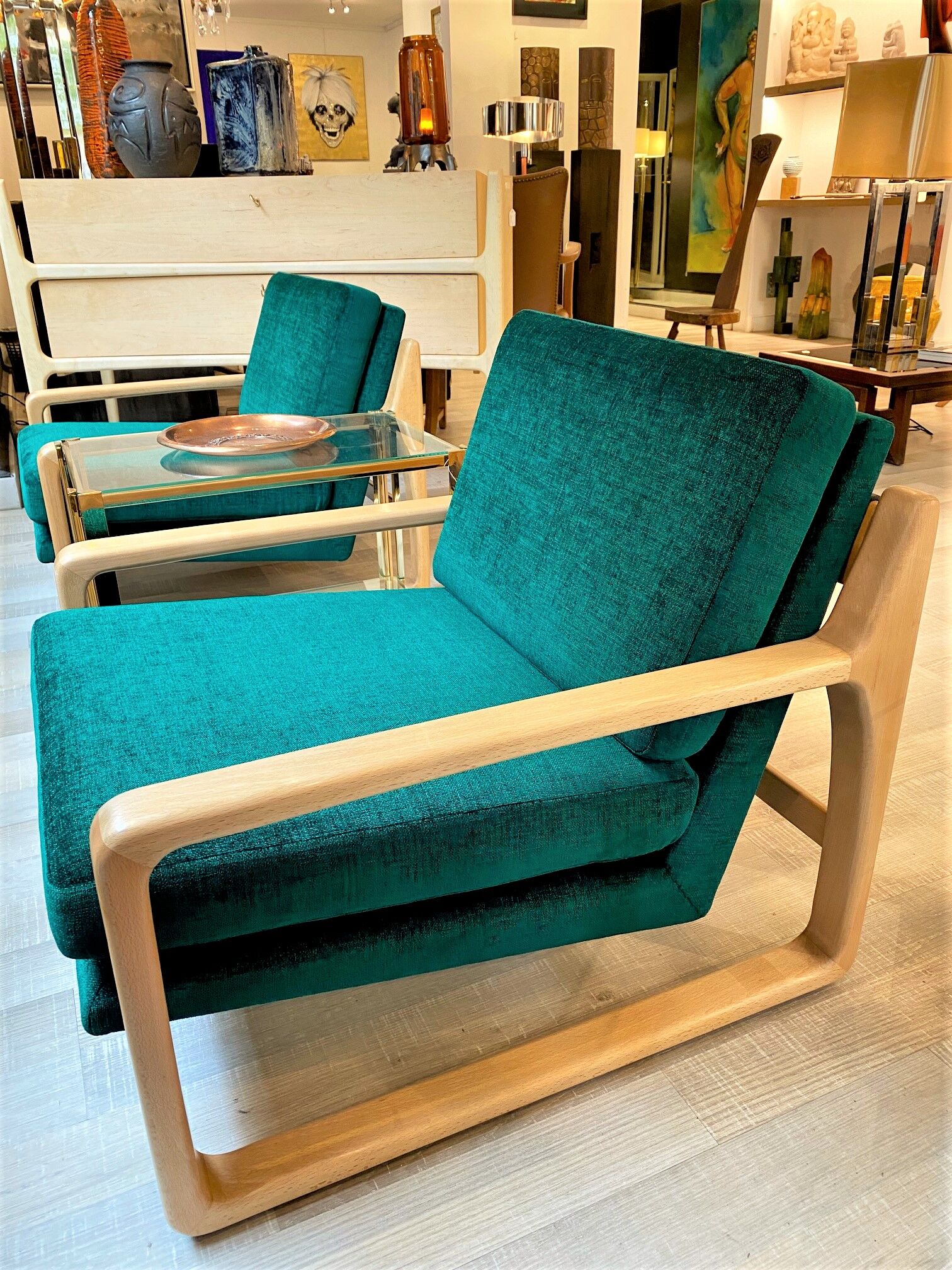 Scandinavian  pair of armchairs