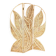 Three-panel rattan screen
